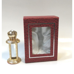 Parfum concentré "Musk "Tahara" pour femme - Flacon métallique doré 4 colonnes - Musc...