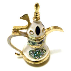 Petite théière décorative des milles et une nuits (blanche)