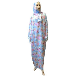 One-piece fabric prayer set with flower design for women