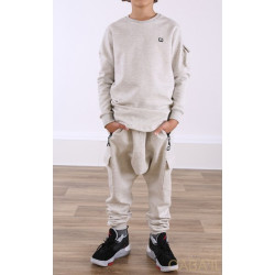 Ensemble Sniper Qaba'il enfant - Couleur blanc chiné