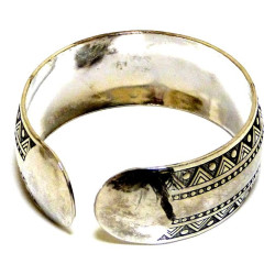 Bracelet Cuff argenté