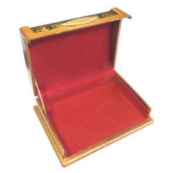 Coffret pour coran avec un Verset du coran - en doré