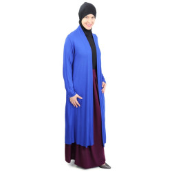 Gilet long en viscose (plusieurs couleurs disponibles)