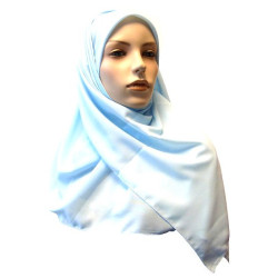 Hijab foulard carré 1m20 tissu crêpe (Plusieurs couleurs disponibles)