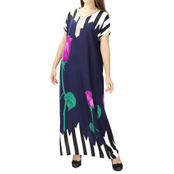 Robe d'intérieur imprimée manches courtes (Plusieurs couleurs disponibles)