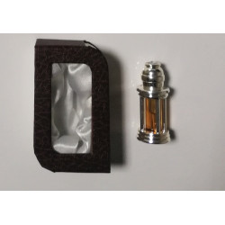 Parfum concentré Musk "Ambre" - Flacon musc à tige argenté 4 colonnes