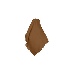 Hijab (foulard carré 1m20) de couleur marron en tissu crêpe