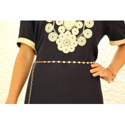 Ceinture dorée à strass