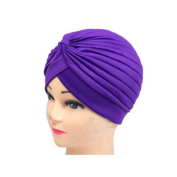 Egyptian style beanie in purple