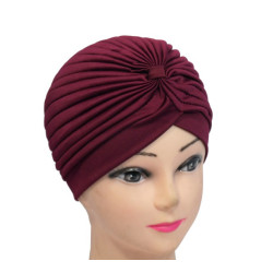 Bonnet style égyptien de couleur prune