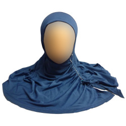 Hijab with rhinestones on the side - 1 piece