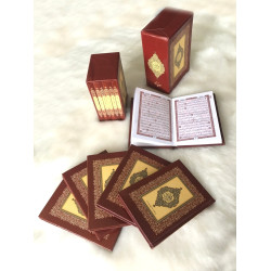 Le Saint Coran en langue arabe (Lecture Hafs) en 6 Parties - format moyen (9 x 14 cm)