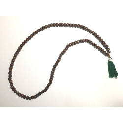 Grand chapelet Sebha 99 grains en bois marron - Sabha traditionnelle - Tasbih - Misbaha...