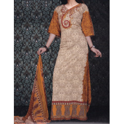 Robe orientale Sana manches longues