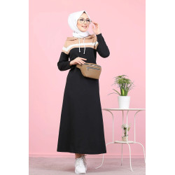 Robe décontractée à capuche style sportswear - Tenue Hijab moderne pour femme musulmane...