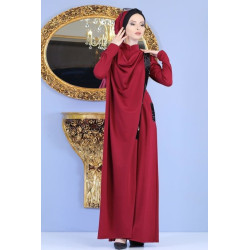 Formal dress set for women - Combination of trousers and classic cape (2 pieces) -...