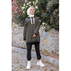 Ensemble décontracté de type sports-wear pour femme musulmane - Survêtement 2 pièces à...