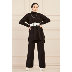 Ensemble ample pour saison automne hiver (Tenue hijab deux pièces : tunique et...