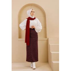 Winter Hot Skirt Winter-burgundy