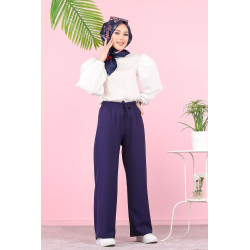 Pantalon femme (Vetement femme voilée) - Couleur Bleu marine