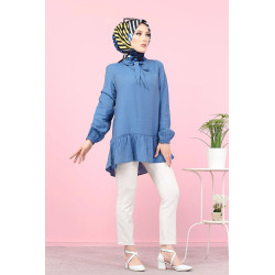 Flying tunic (Veiled Woman Trend) - Indigo Blue Color