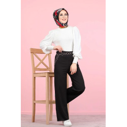 Women's trousers (Veiled Woman's Clothing) - Black Color