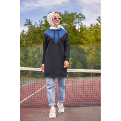 Tunique moderne décontractée et sport avec capuche (Tenue Sportswear Hijab Urban...
