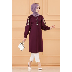 Long Tune for Women (Modern Hijab 2022) - Prune Color