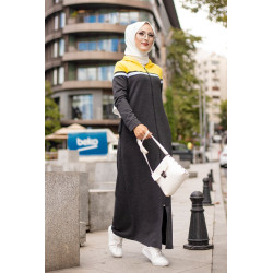 Robe zippée décontractée et sport pour femme (Vêtement Moderne Hijab) - Couleur...