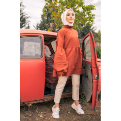 Large Wired Wipe for Woman-Rust Color