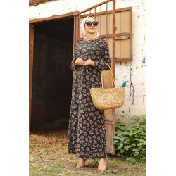 Robe longue pour femme à imprimé floral (Boutique Modest Fashion)