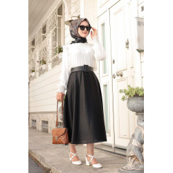 Modest skirt for women (Turkish clothing online) - Black color