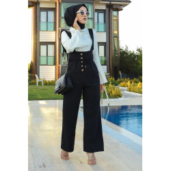 Modern overalls (Sailing Woman's Trend) - Black Color