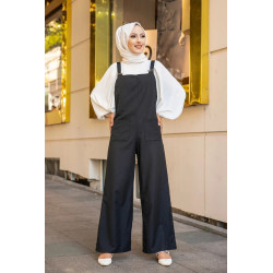 Large overalls - Women's suit (Muslim Fashion 2021) - Black color