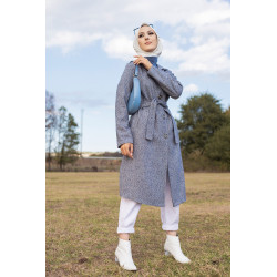 Veste grise (Mode Musulmane - Saison automne hiver)