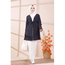Tunique-Cardigan moderne pour femme (Vêtements Hijab - Saison Automne Hiver) - Couleur...