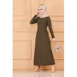 Long Robe for Woman (Hijab France) - Color khaki