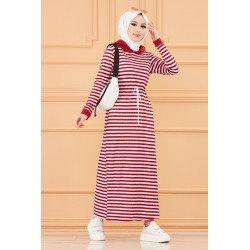 Robe à capuche et lien de serrage (Vêtement moderne pour femme voilée) - Couleur...