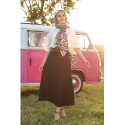Jupe plissée pour femme - Couleur noir