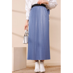 Woman's skirt-Color blue indigo