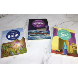 Pack 3 livres aux pages rigides pour petit enfant musulman : Les prophètes Sâlih -...