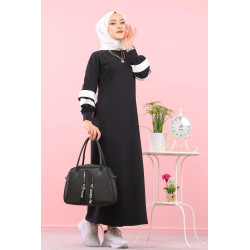 Robe longue coton pour femme musulmane (Robes hijab moderne pas cher en ligne) -...