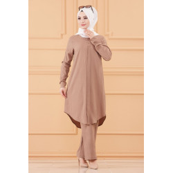 Ensemble ample pour femme : tunique et pantalon large (Vêtement chic style habillé pour...