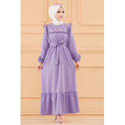Spin dress (classic veiled woman) - Color lilac