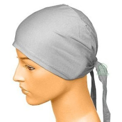 Bonnet en coton gris clair