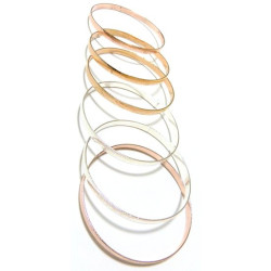 Set of 6 metal barcelets for women