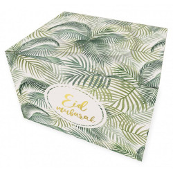 Boîte à biscuits tropical Eid Mubarak (fête musulmane de l'Aïd)