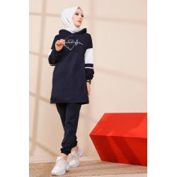 Modern assembly for women Sweat-hooded shirt and trousers (Hijab casual and sport) -...