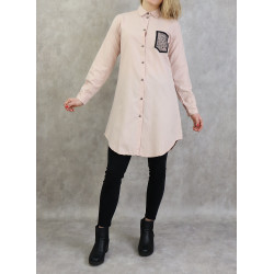 Pale pink cotton shirt
