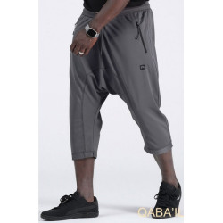 Sarouel Pantacourt Léger Qaba’il - Couleur gris anthracite